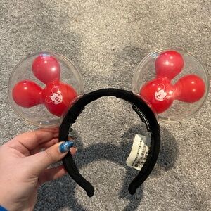 Red Mickey Mouse Ear Bubble Light Up Headband